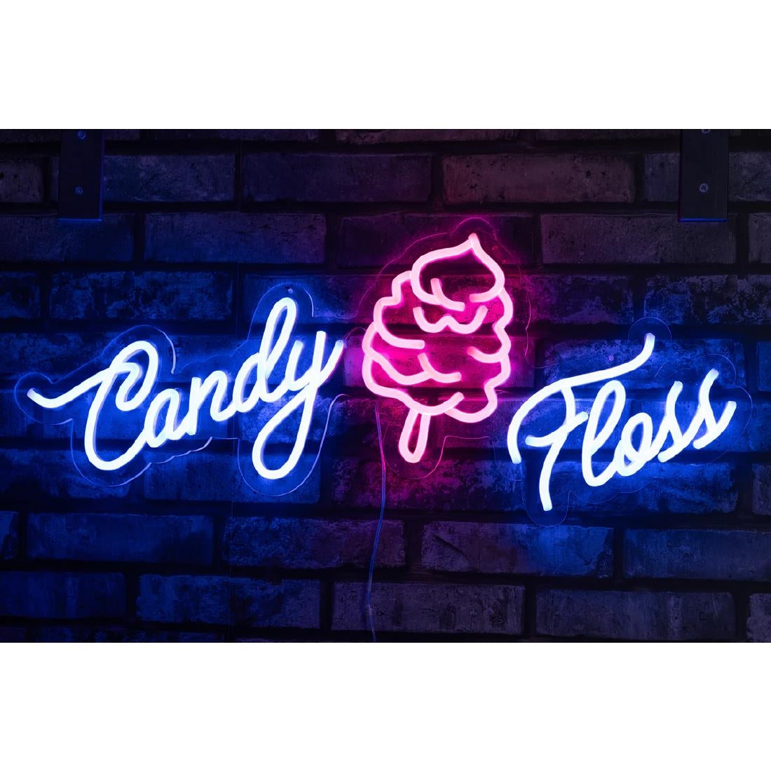 HT418 A1 Equipment Candy Floss Neon Style LED Light-up Sign A7362