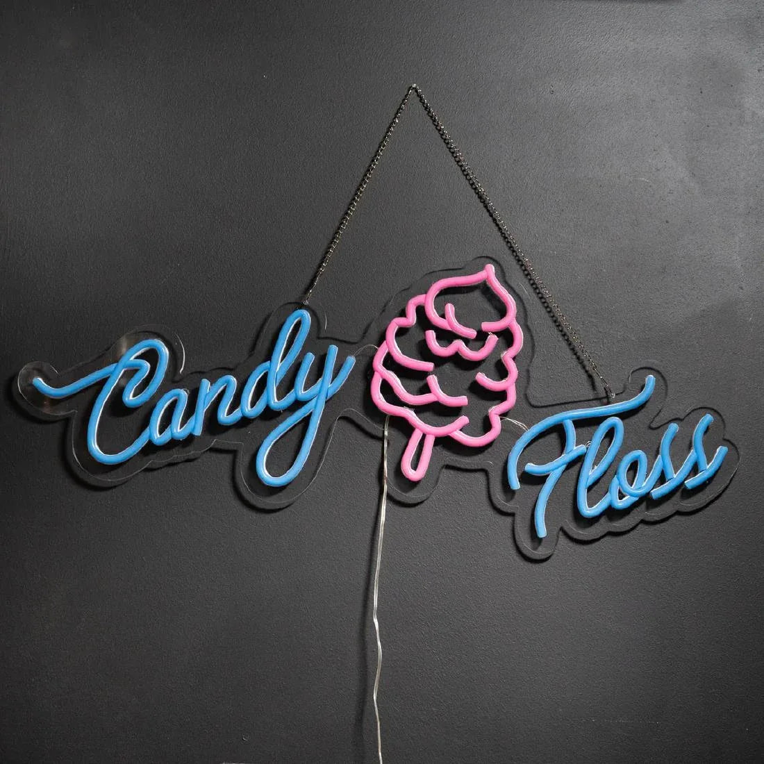 HT418 A1 Equipment Candy Floss Neon Style LED Light-up Sign A7362
