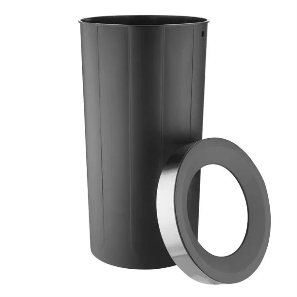 HT462 Bolero Bin with Open Top Lid Black 60Ltr 735(H)x435(Ø)mm