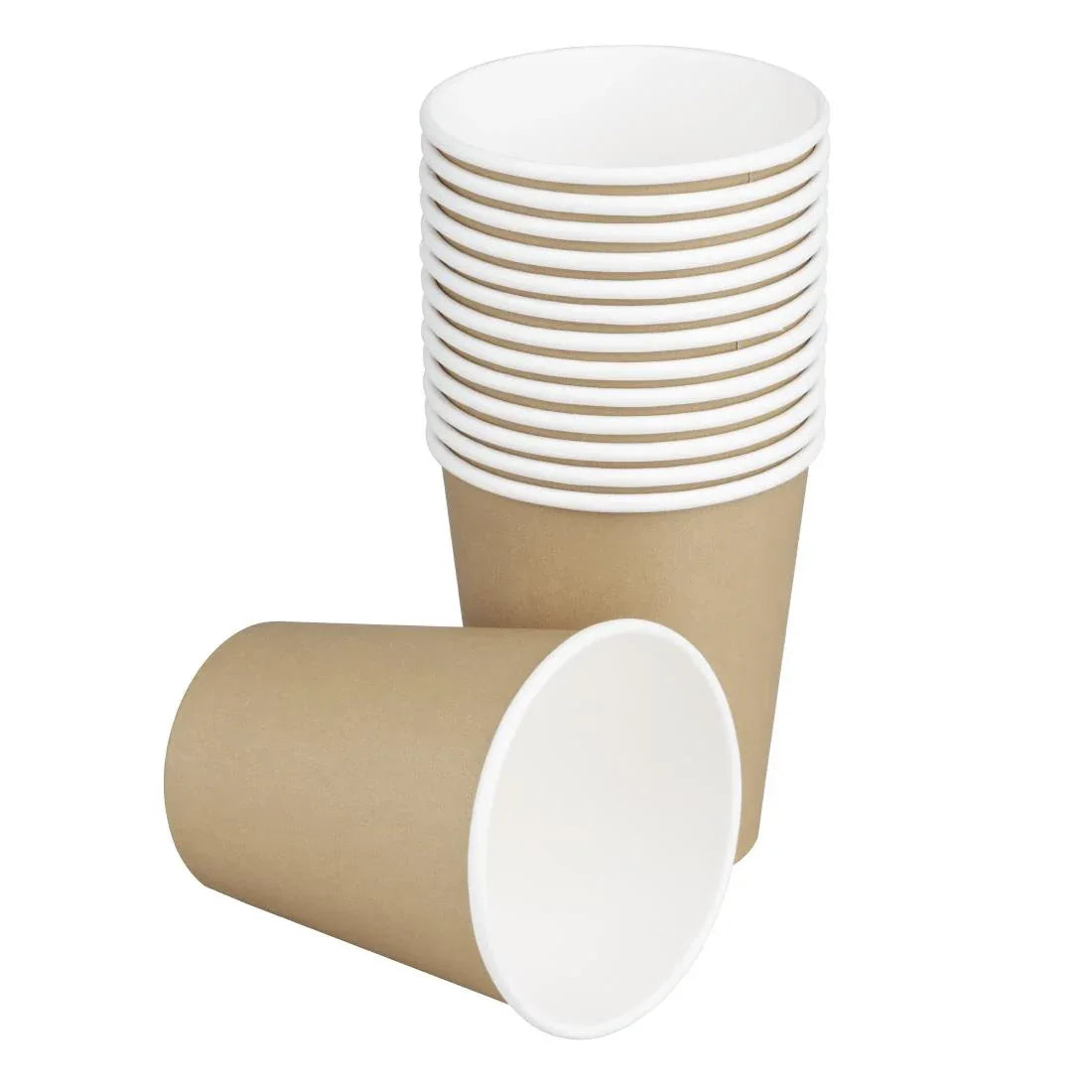 HT464 Fiesta Recyclable Hot Cups Single Wall Kraft 6oz (1000 Pack)
