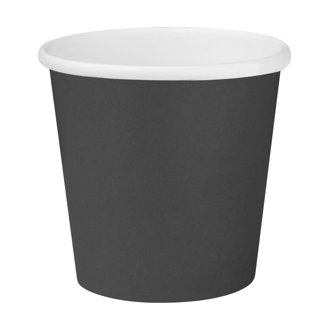 HT468 Fiesta Recyclable Hot Cups Single Wall Black 6oz (1000 Pack)