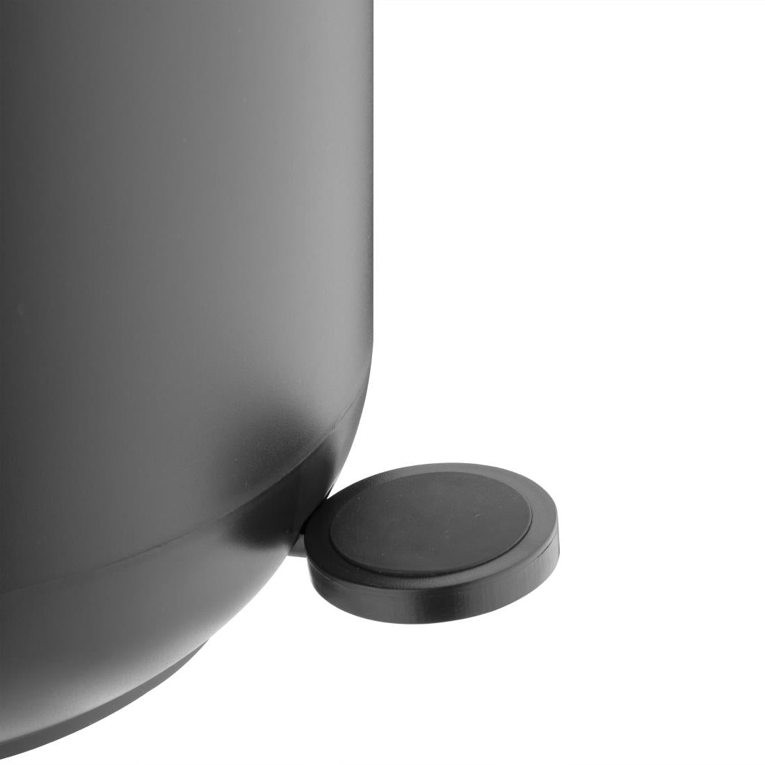 HT480 Jantex Round Pedal Bin Black 5Ltr