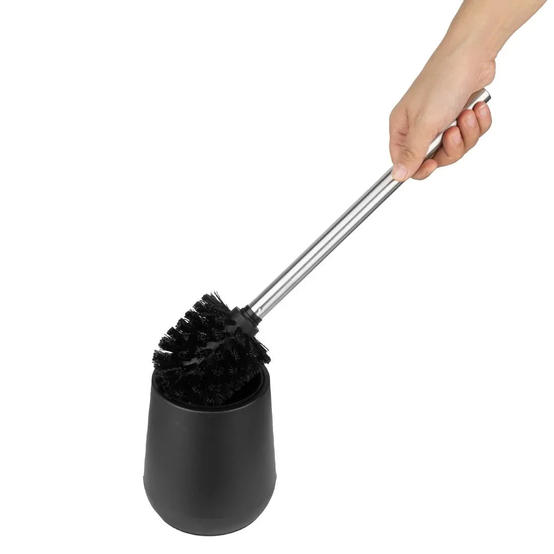 HT481 Jantex Toilet Brush and Holder Black