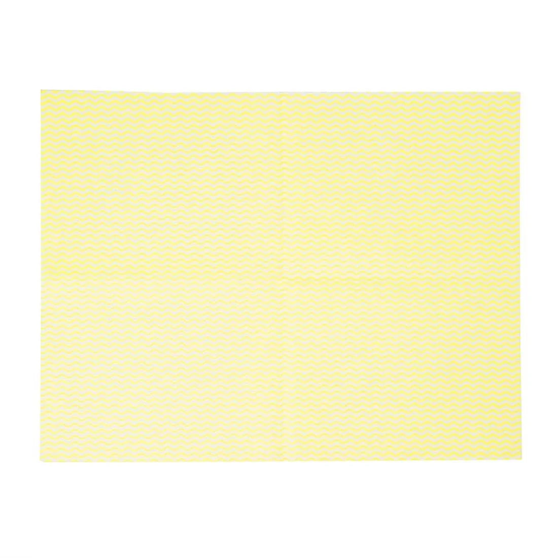 HT490 Jantex Heavy Duty Non-Woven Cloths Yellow (Pack of 25)