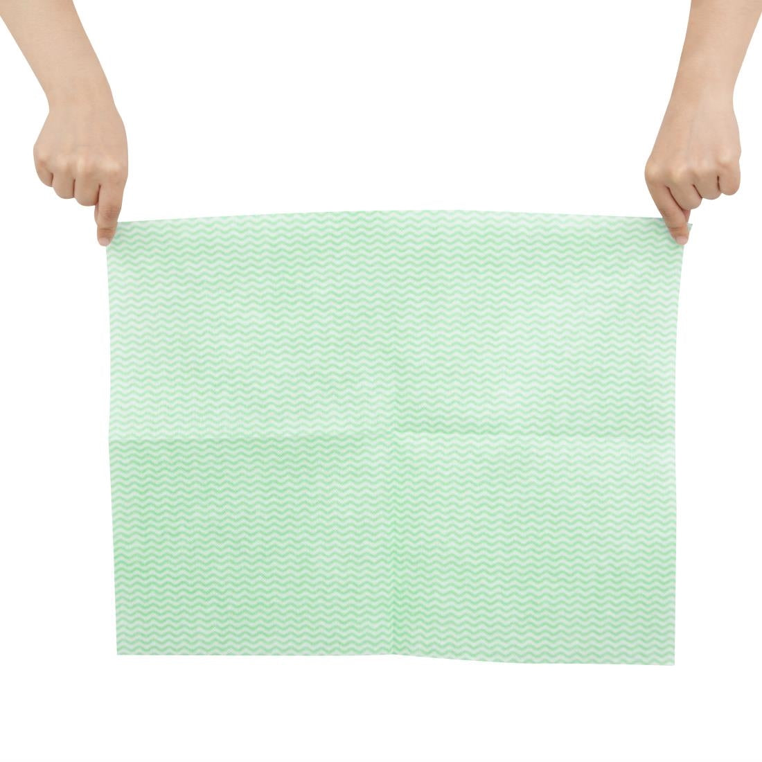 HT491 Jantex Heavy Duty Non-Woven Cloths Green (Pack of 25)