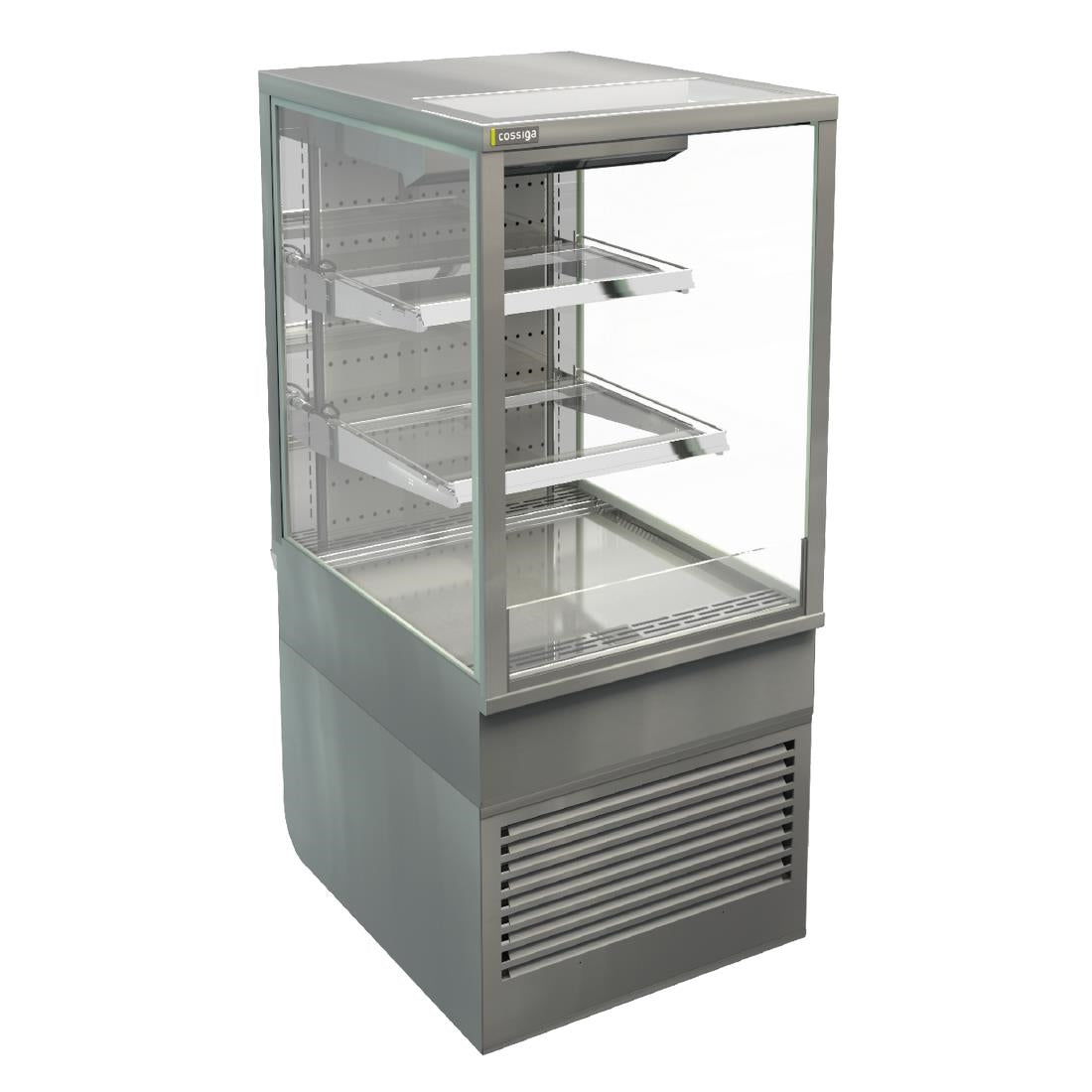 HT509 Cossiga Tower BTG Open Front Freestanding Multideck Display Fridge w/Hinged Stainless Rear Door 600mm