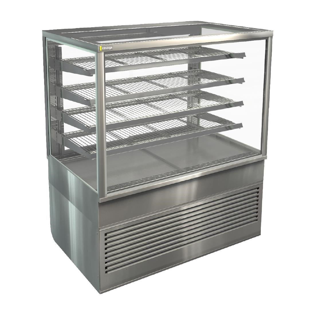 HT516 Cossiga Heated Freestanding Display Solid Front Glass w/Rear Sliding Doors 1200mm