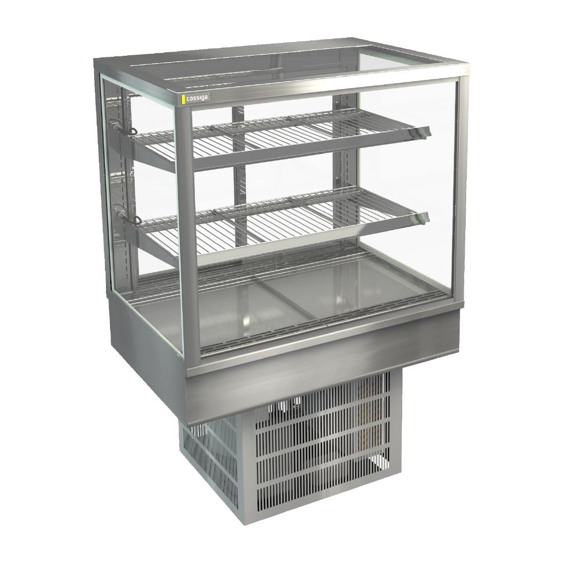 HT569 Cossiga Tower STG Refrigerated Drop-in Display w/Solid Front Glass & Rear Sliding Doors 900mm