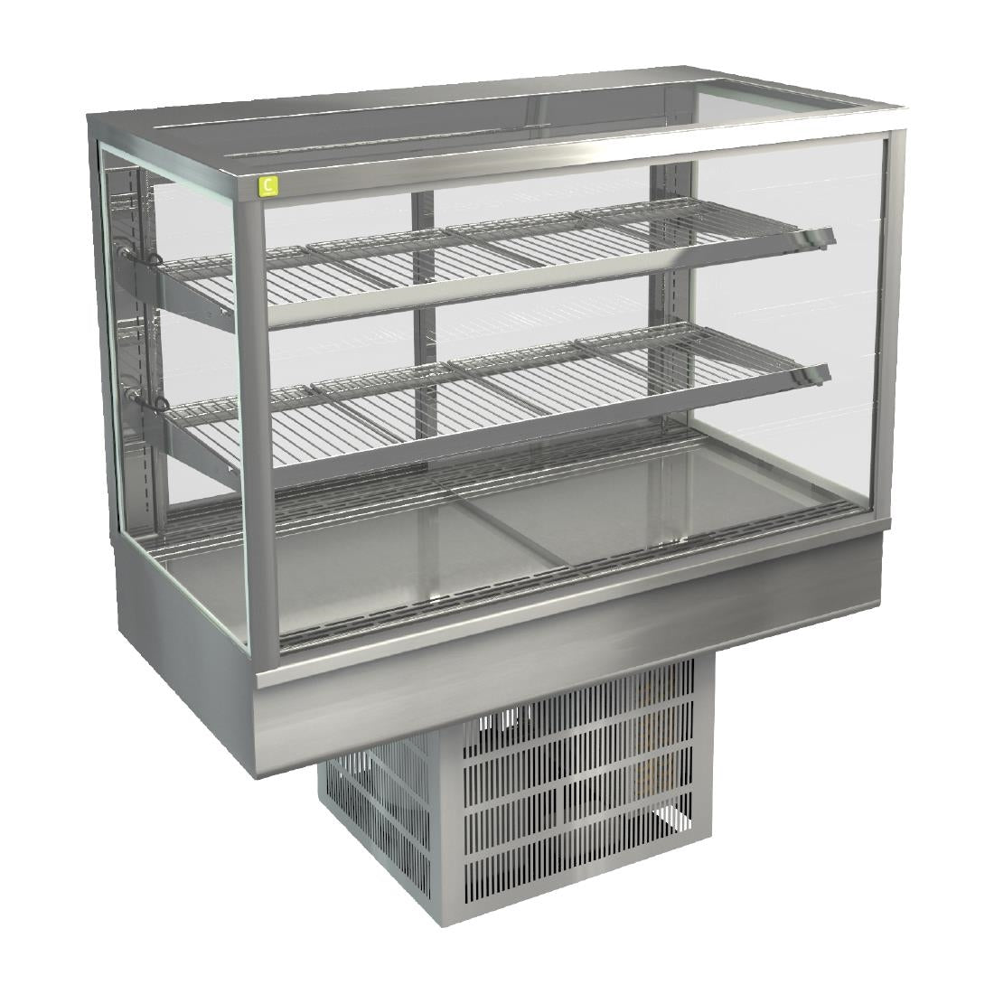 HT571 Cossiga Tower STG Refrigerated Drop-in Display w/Solid Front Glass & Rear Sliding Doors 1200mm