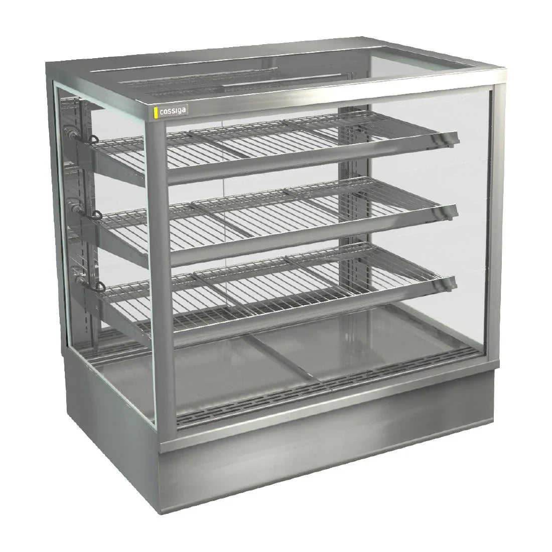 HT577 Cossiga Tower STG Heated Drop-in Display w/Solid Front Glass & Rear Sliding Doors 900mm