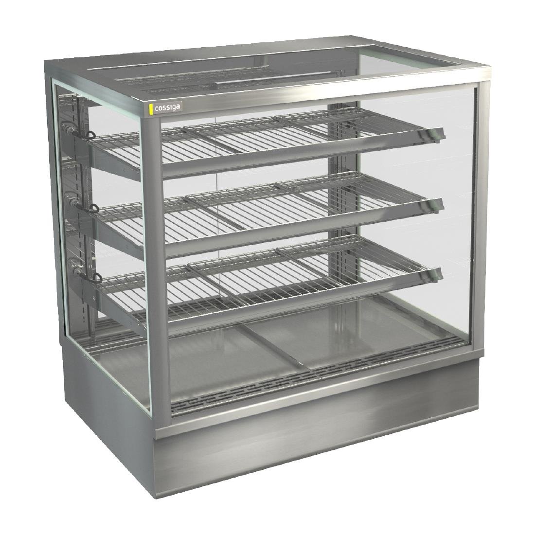 HT583 Cossiga Tower STG Ambient Countertop Multideck Display w/Solid Front Glass & Rear Sliding Doors 900mm
