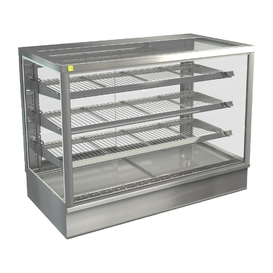 HT579 Cossiga Tower STG Heated Drop-in Display w/Solid Front Glass & Rear Sliding Doors 1200mm