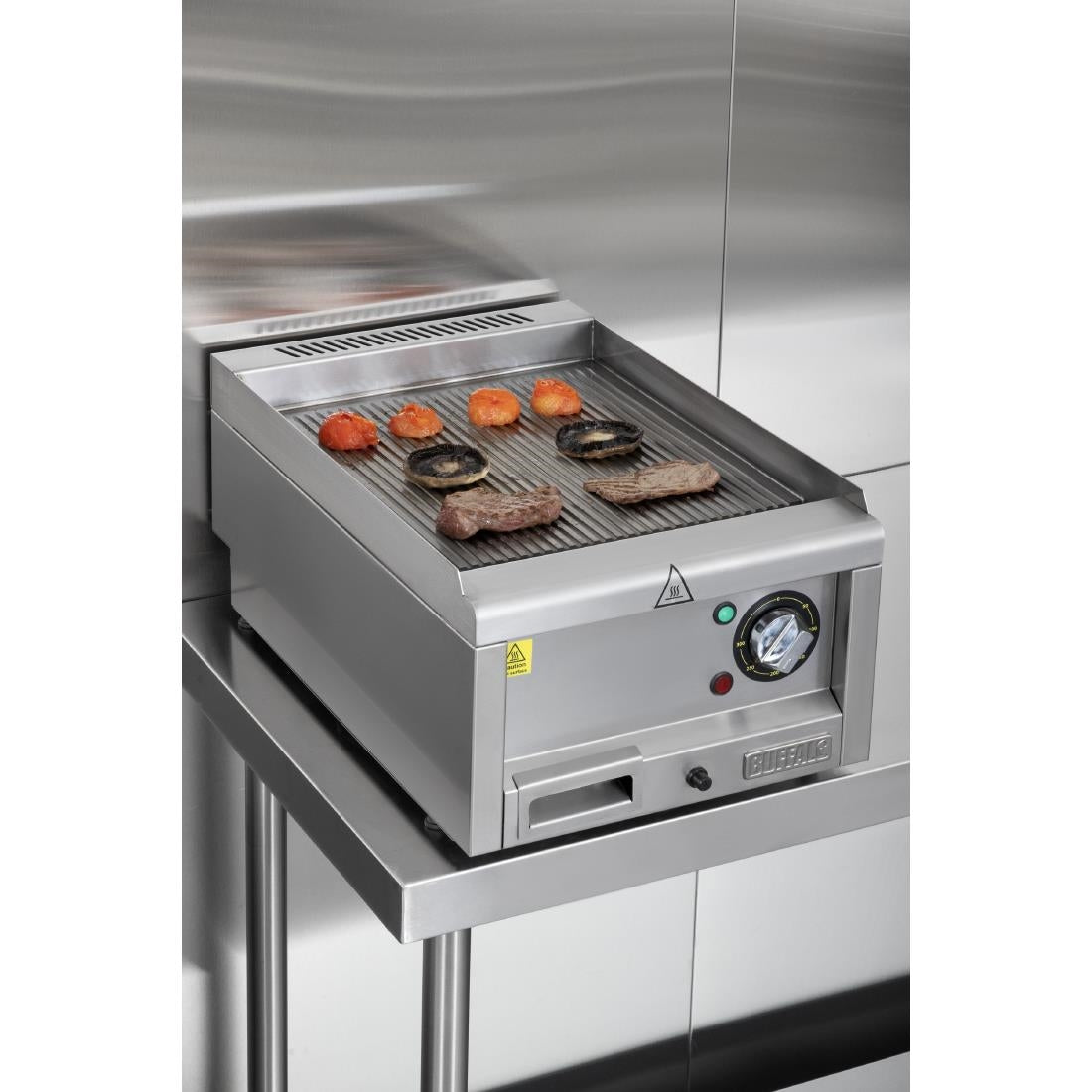 HT754 Buffalo 600 Series Ribbed Electric Griddle 400mm 2.9kW