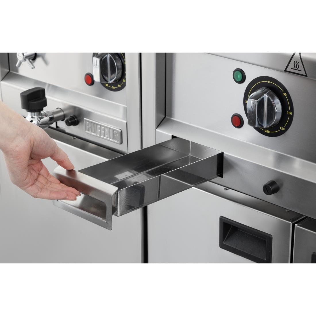 HT755 Buffalo 600 Series Dual Zone Electric Griddle 600mm wide - Single Phase