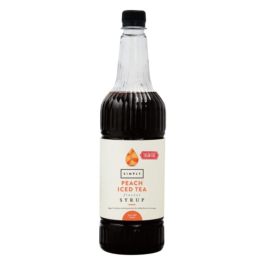 HT812 Simply Sugar-Free Peach Iced Tea Syrup 1Ltr