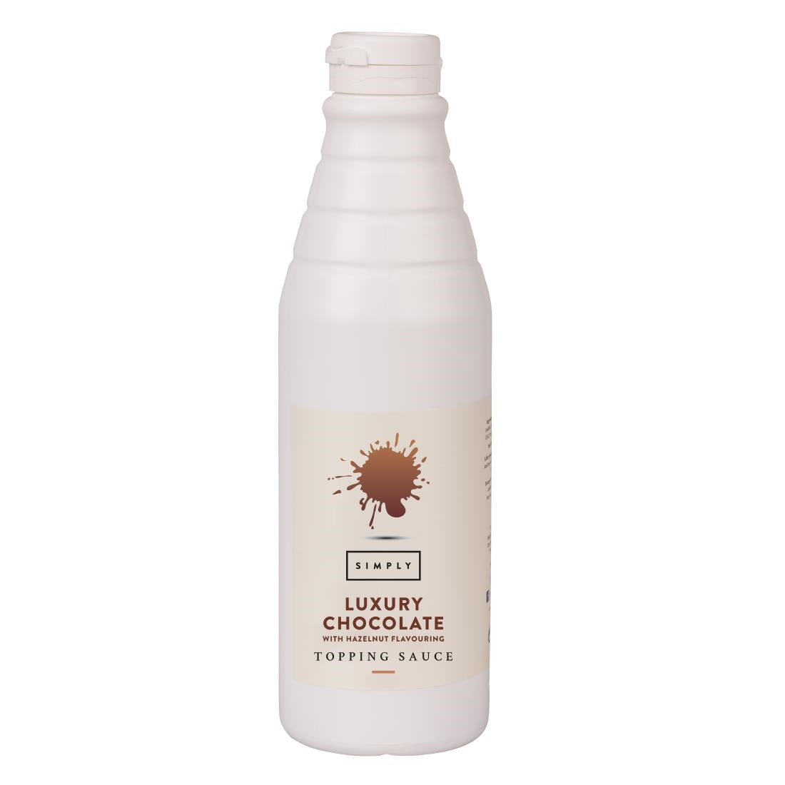 HT845 Simply Luxury Chocolate Topping Sauce with Hazelnut Flavouring 1kg