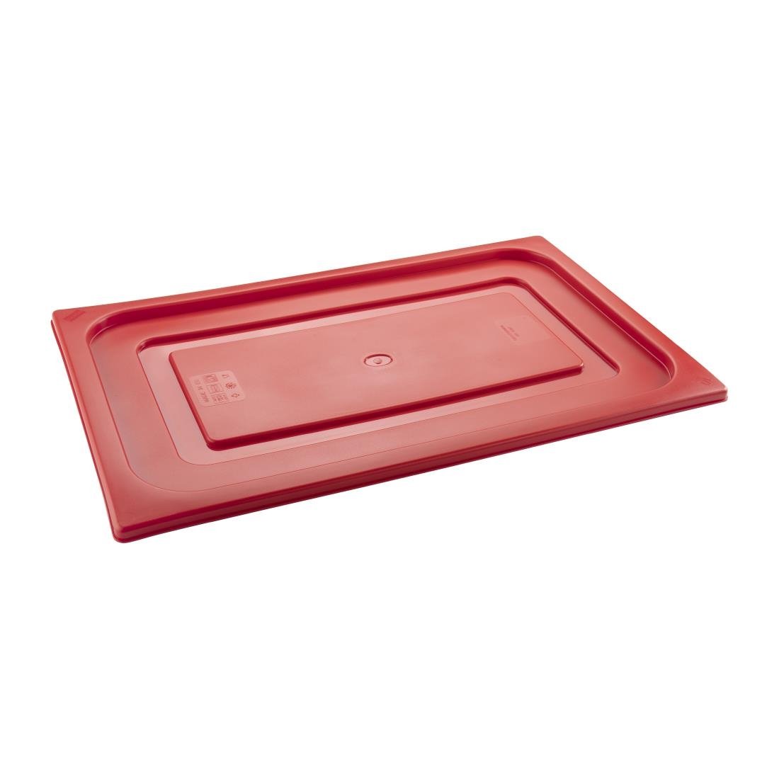 HT890 Pujadas Red Polinorm Gastronorm Lid 1/3GN