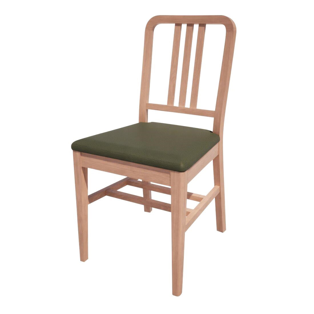 HT905 Bolero Bespoke Vicky Side Chair in Olive/Beech