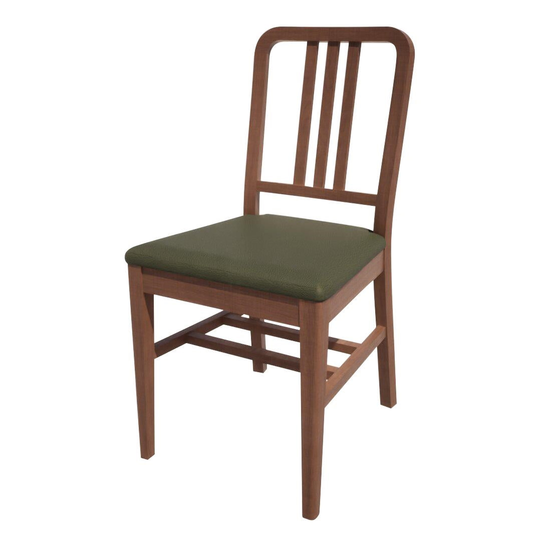 HT907 Bolero Bespoke Vicky Side Chair in Olive/Walnut