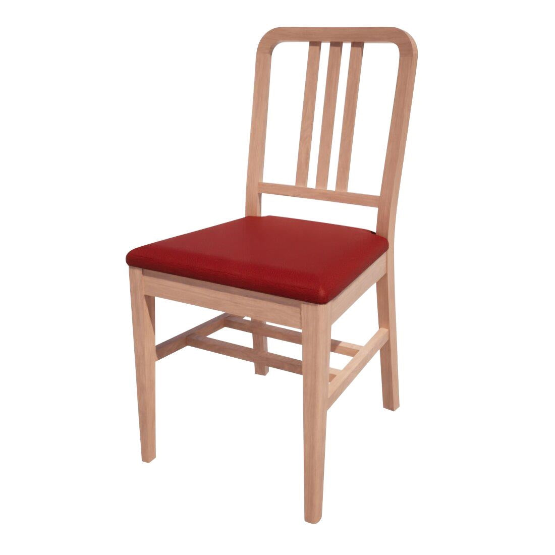 HT910 Bolero Bespoke Vicky Side Chair in Red/Beech