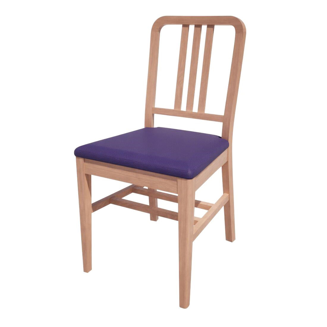 HT915 Bolero Bespoke Vicky Side Chair in Blue/Beech