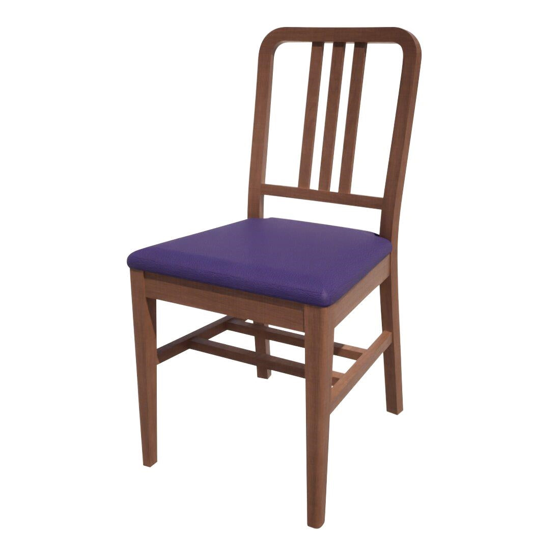 HT917 Bolero Bespoke Vicky Side Chair in Blue/Walnut