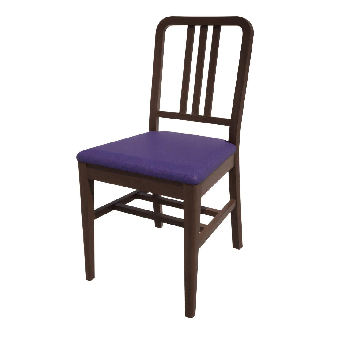 HT918 Bolero Bespoke Vicky Side Chair in Blue/Wenge