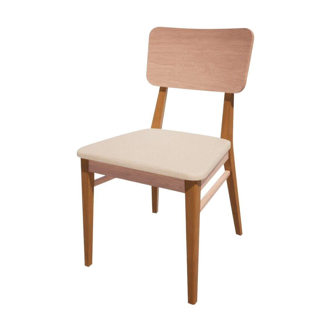 HT926 Bolero Bespoke Brenda Side Chair in Cream/Oak