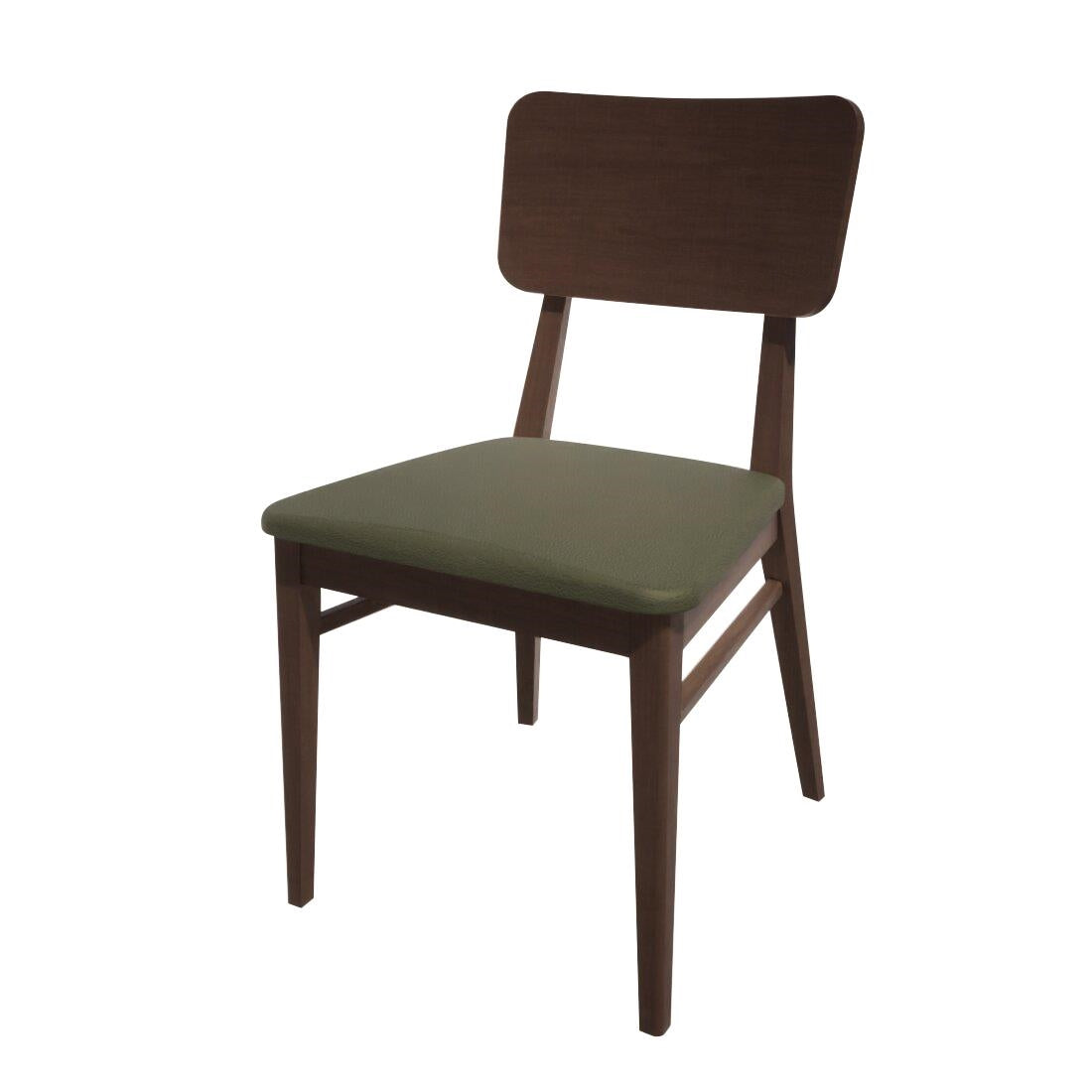HT933 Bolero Bespoke Brenda Side Chair in Olive/Wenge