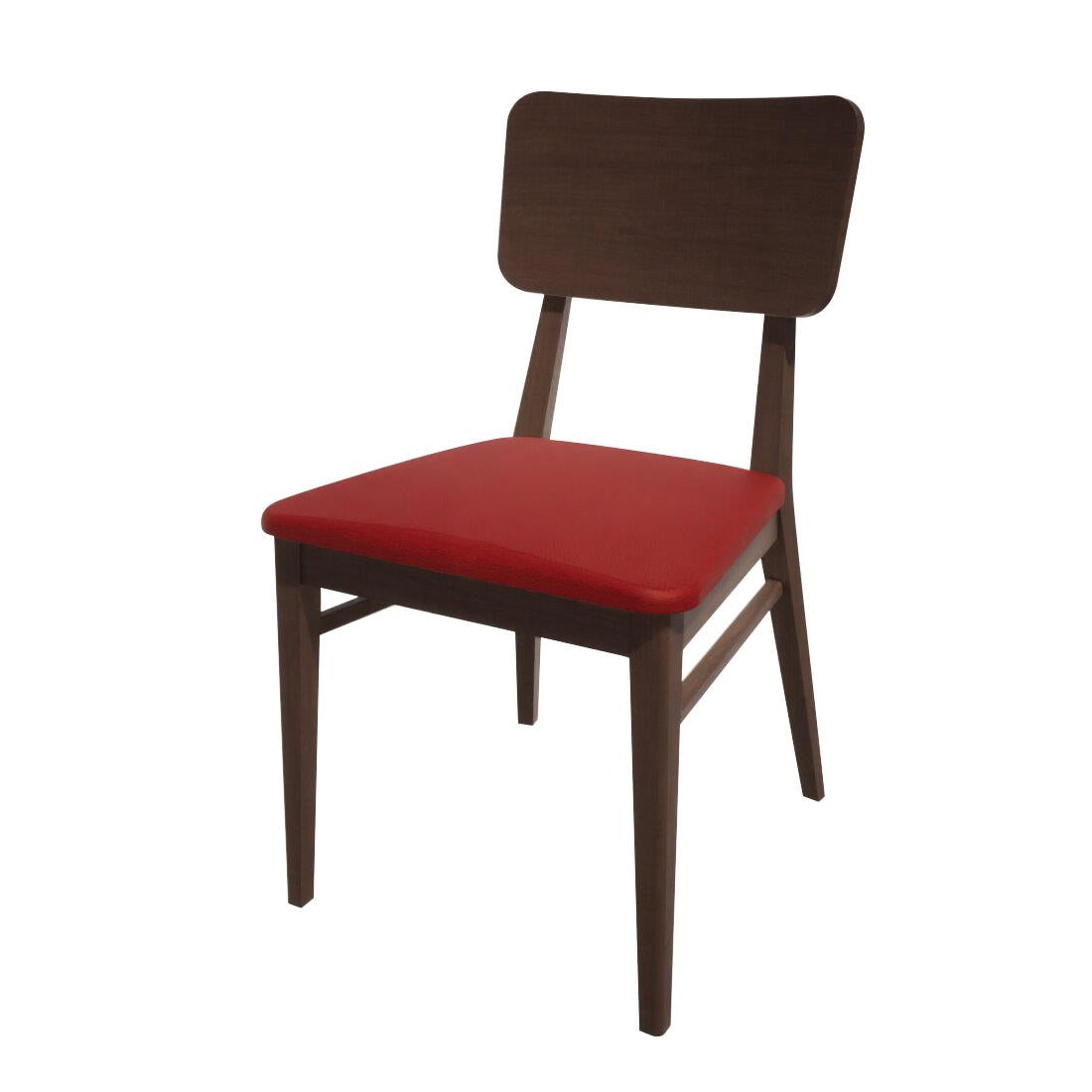 HT938 Bolero Bespoke Brenda Side Chair in Red/Wenge