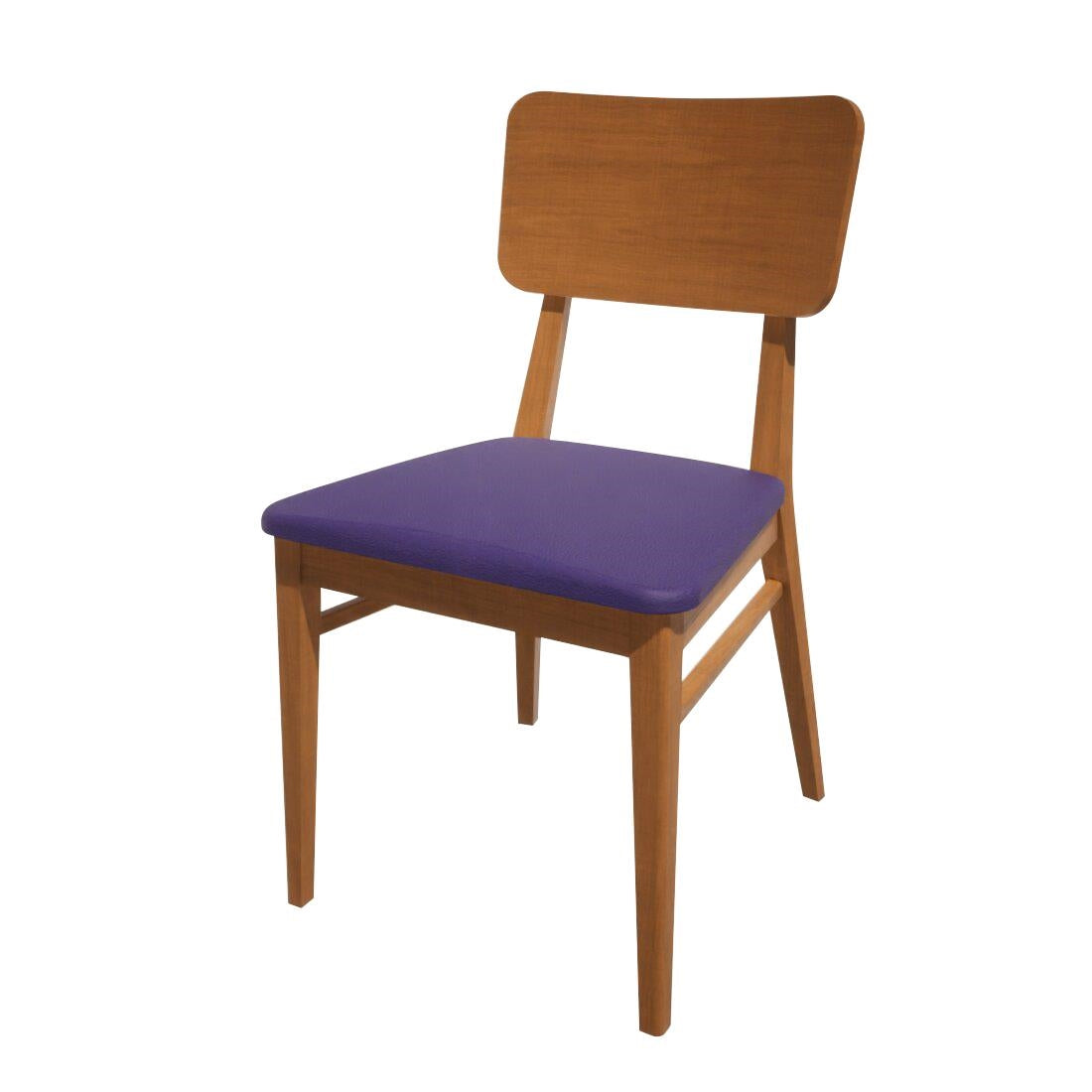 HT941 Bolero Bespoke Brenda Side Chair in Blue/Oak