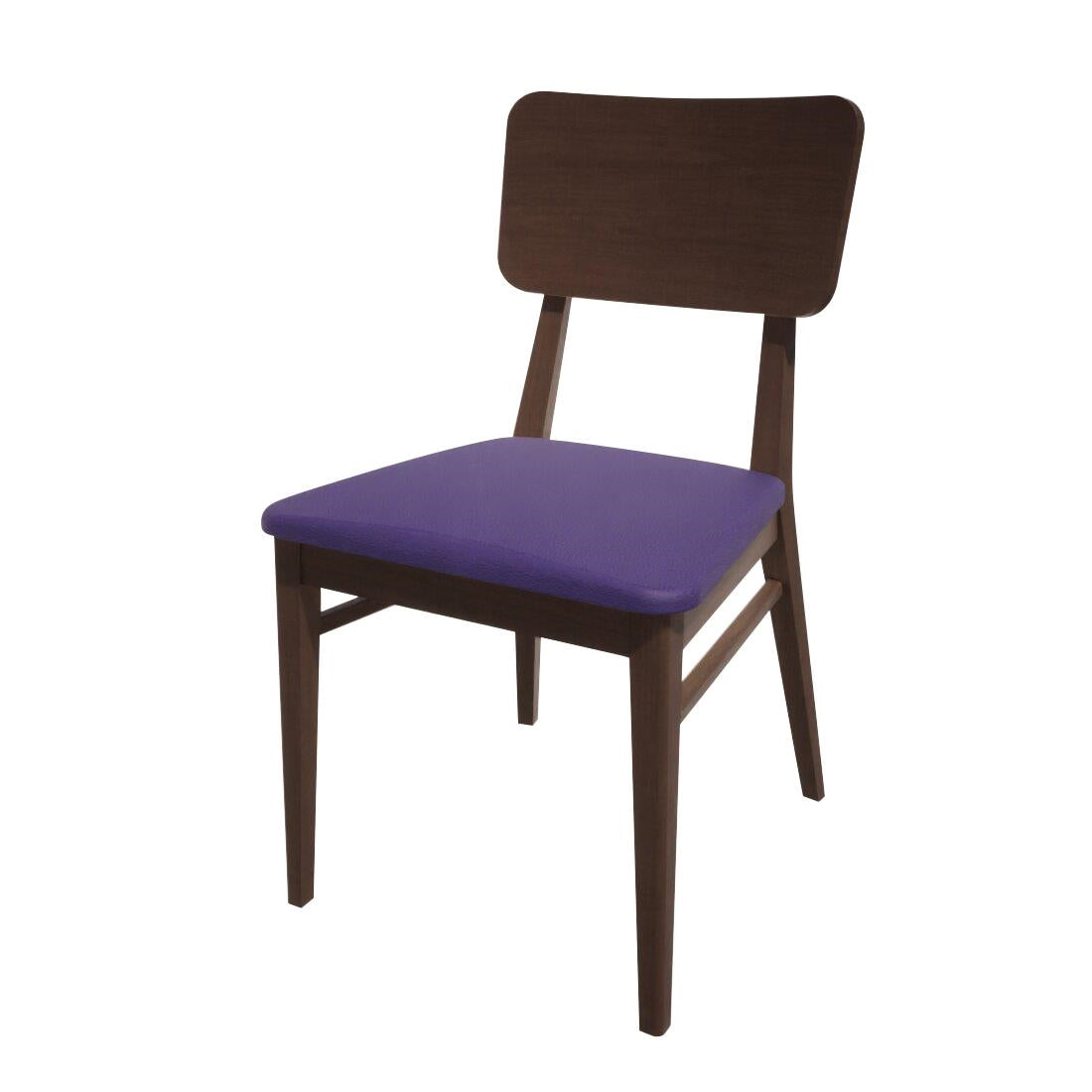 HT943 Bolero Bespoke Brenda Side Chair in Blue/Wenge