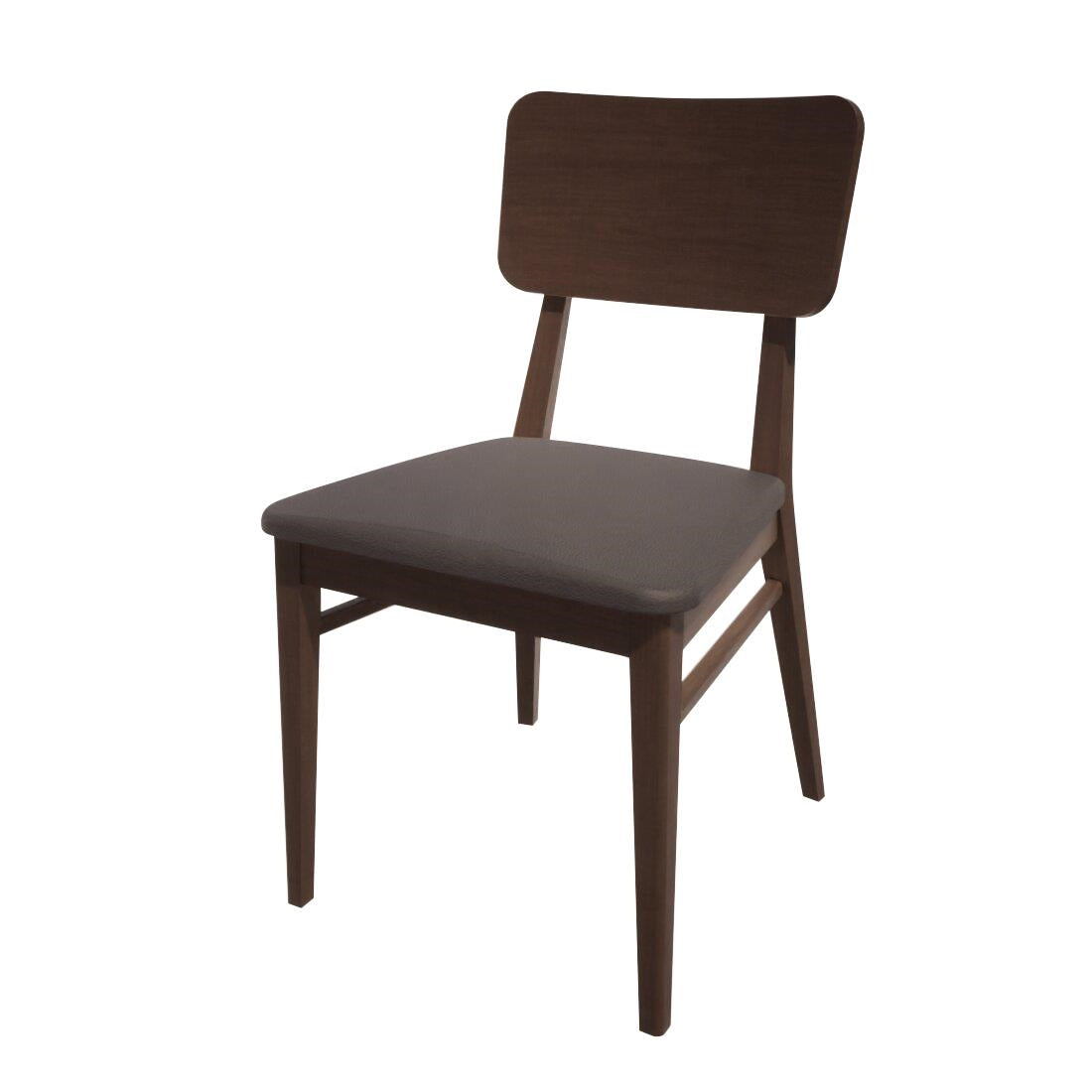 HT948 Bolero Bespoke Brenda Side Chair in Anthracite/Wenge