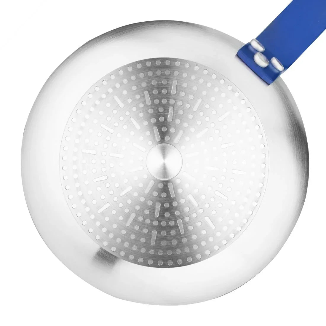 HT970 - Hygiplas Aluminium Non-Stick Teflon Platinum Plus Frying Pan with Blue Handle 19cm