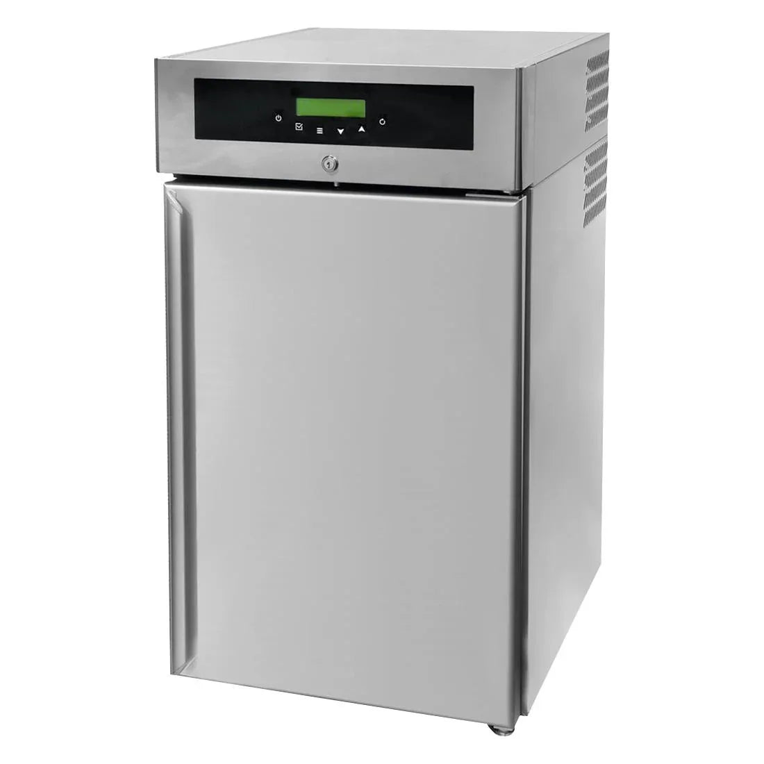HU041 ICB Technologies Chocolate Fridge with Steel Door 135Ltr