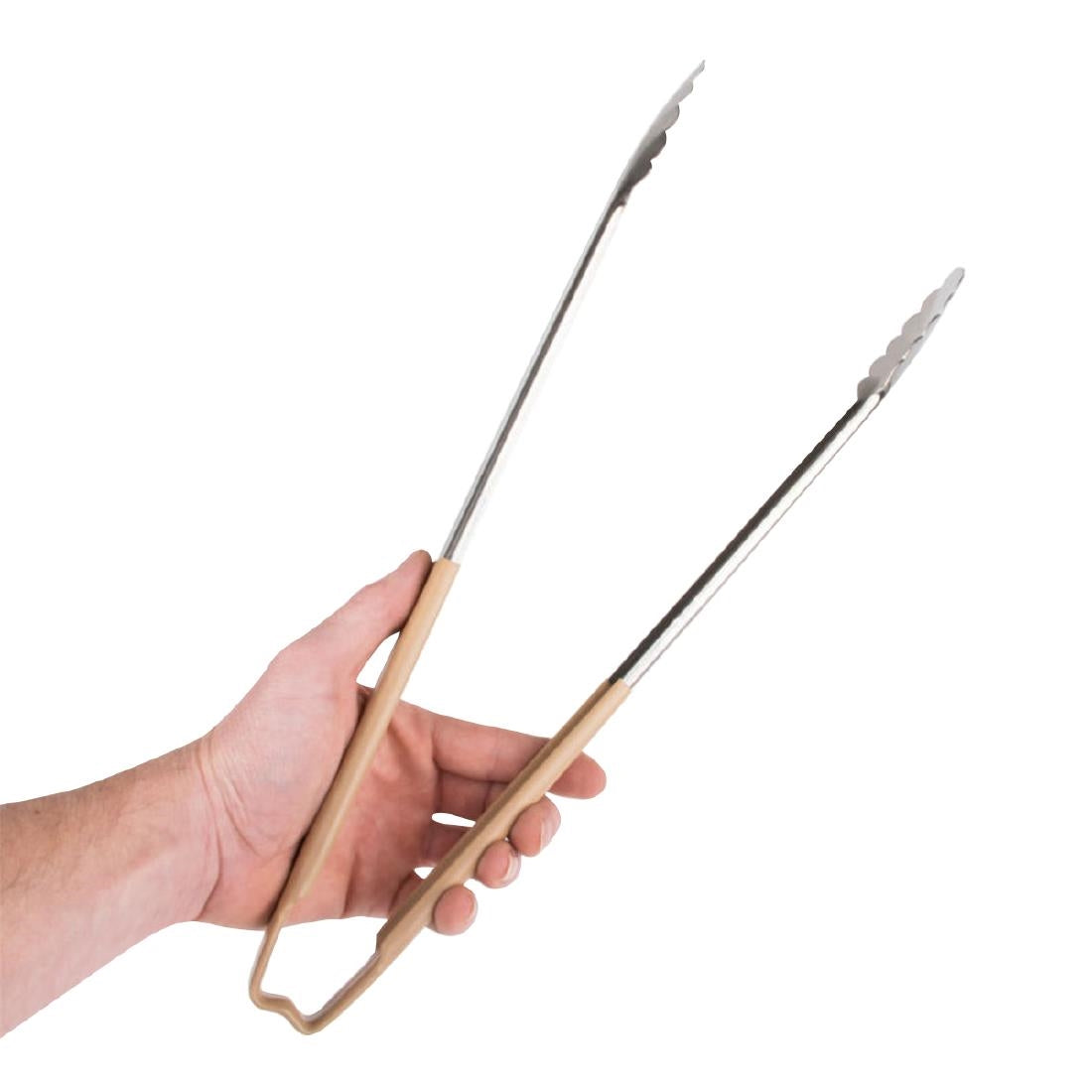 HU088 Vollrath Utility Grip Tongs Tan 406mm