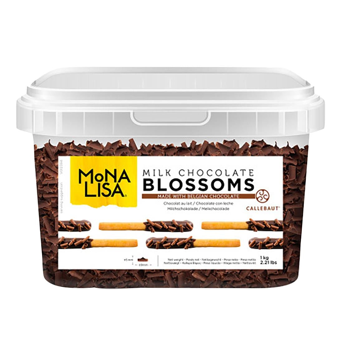 HU143 Mona Lisa Milk Chocolate Blossoms 1kg