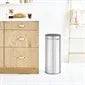 HU174 Brabantia Soft Touch Plastic Bin Matt Steel with Steel Lid 30Ltr