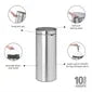 HU174 Brabantia Soft Touch Plastic Bin Matt Steel with Steel Lid 30Ltr