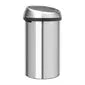 HU176 Brabantia Soft Touch Plastic Bin Matt Steel with Steel Lid 60Ltr