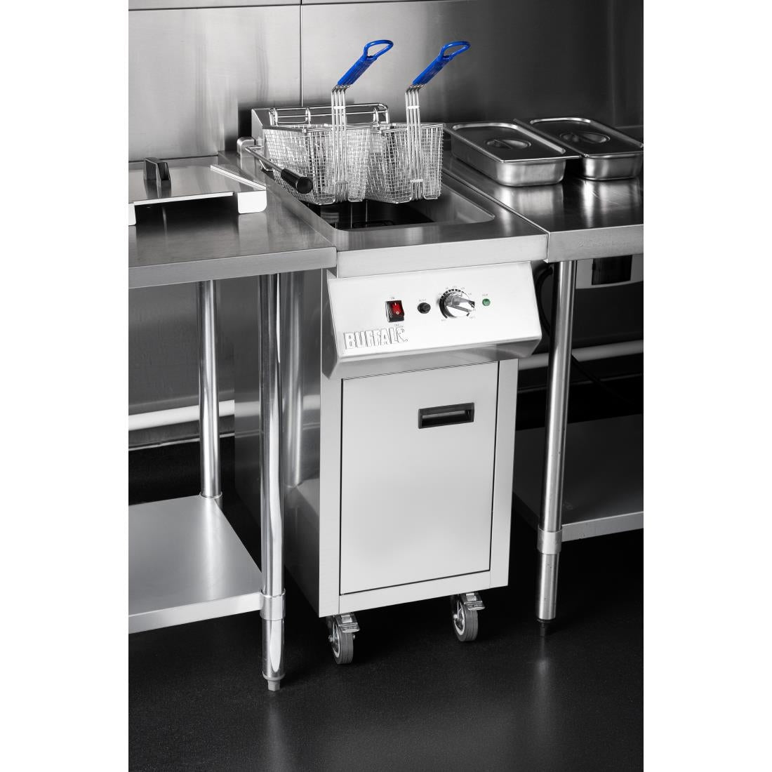 HU198 Buffalo Electric Freestanding Fryer