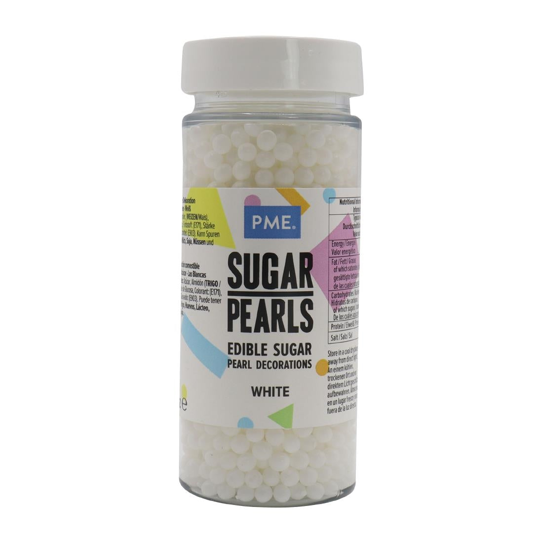 HU213 PME Sugar Pearls 100g - White