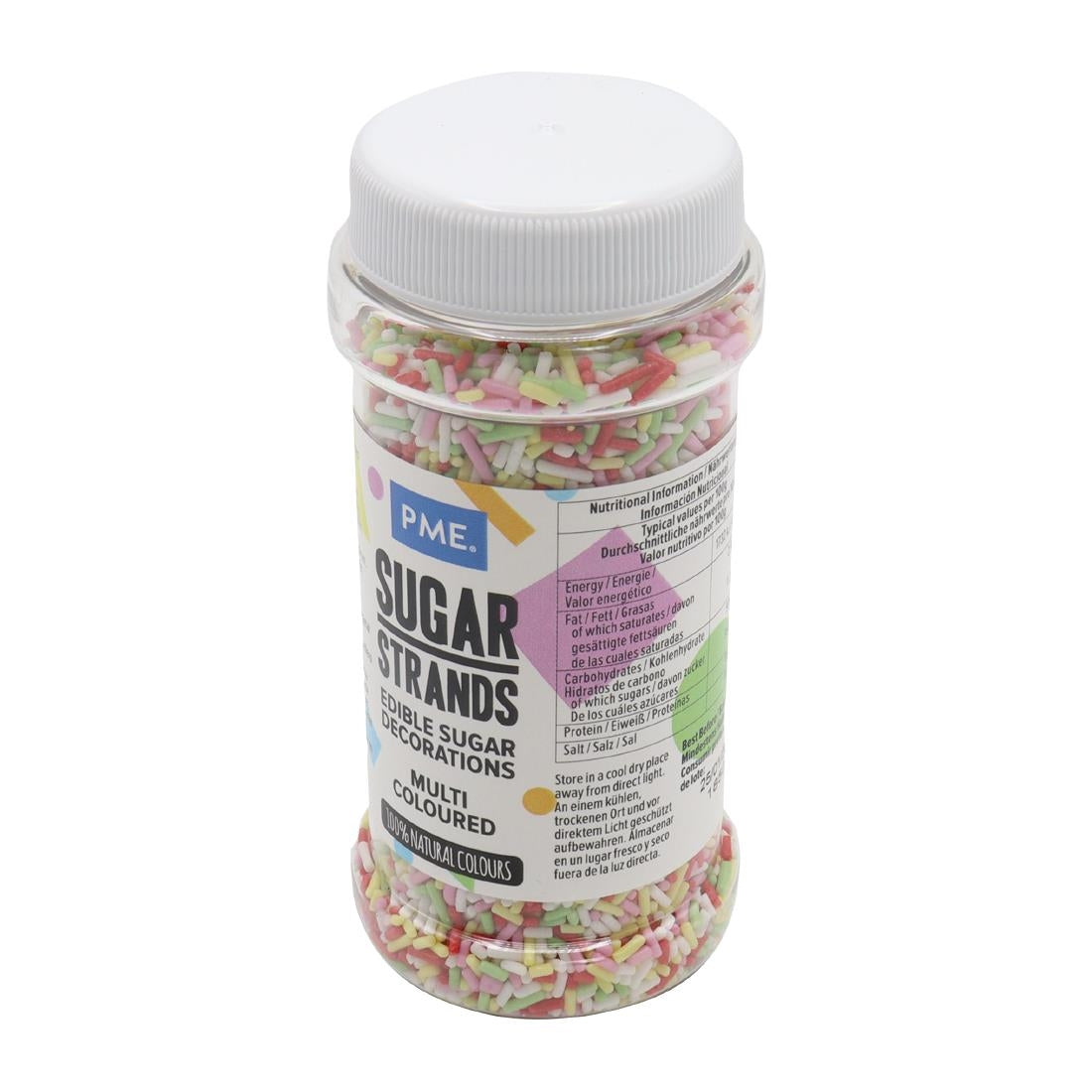 HU223 PME Multicoloured Sugar Strands 80g