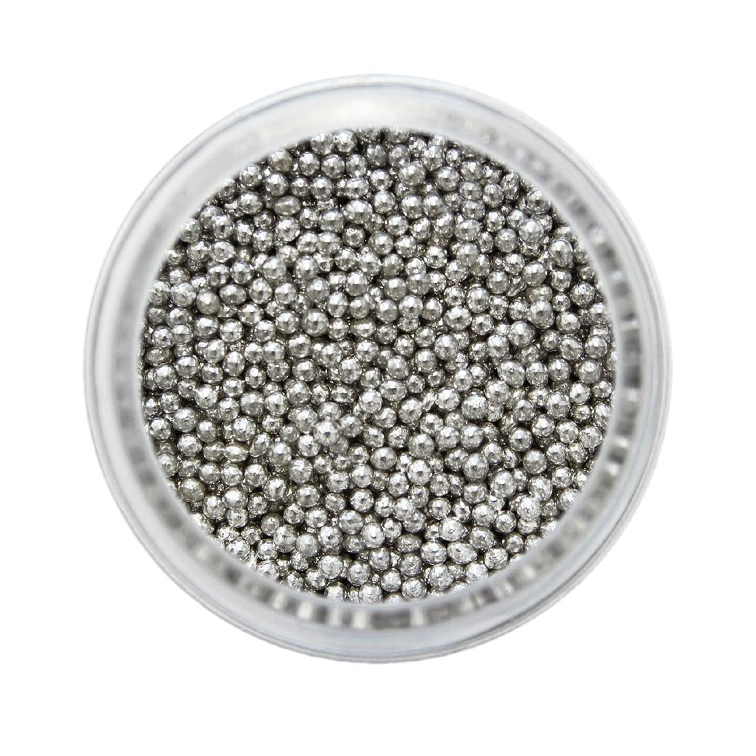 HU229 PME Silver Sugar Pearls 25g - Nonpareils