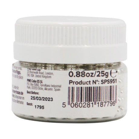 HU232 PME Silver Sugar Pearls 4mm