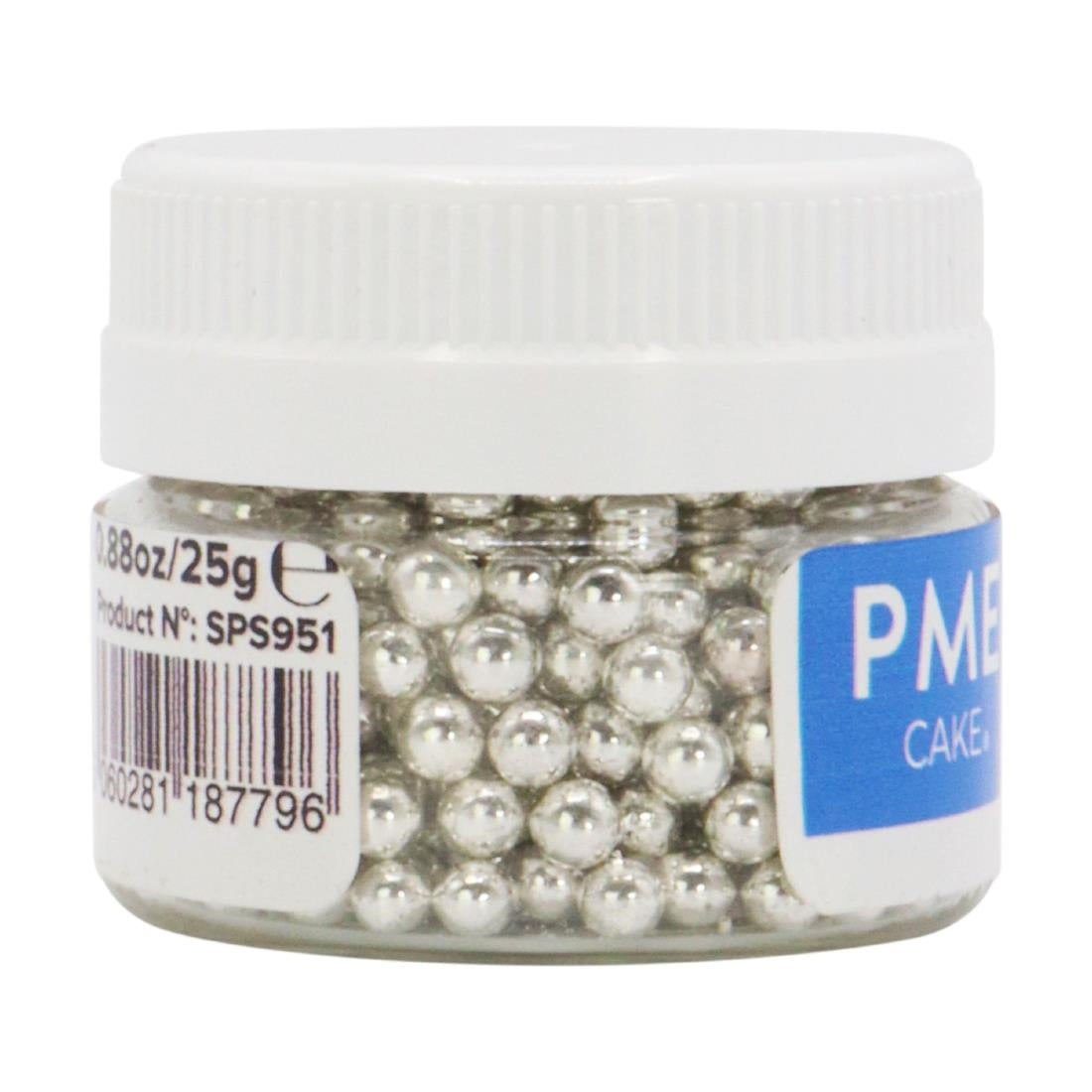 HU232 PME Silver Sugar Pearls 4mm