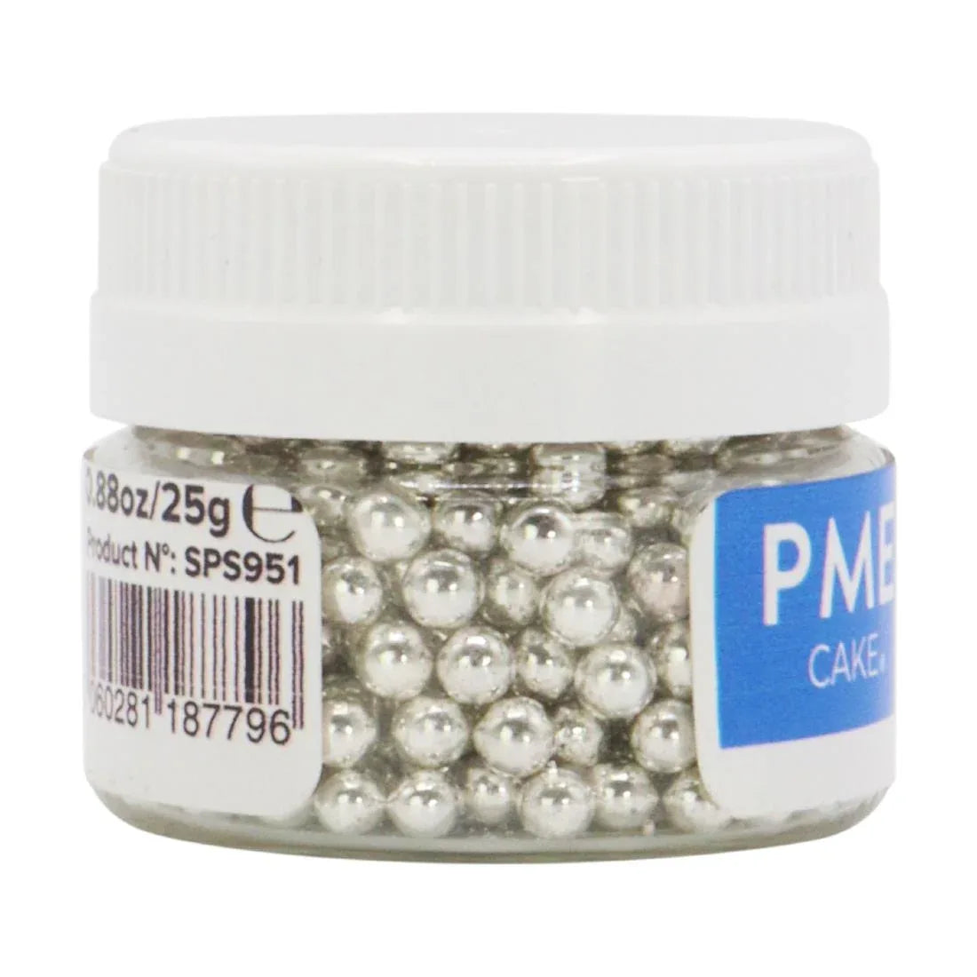HU232 PME Silver Sugar Pearls 4mm