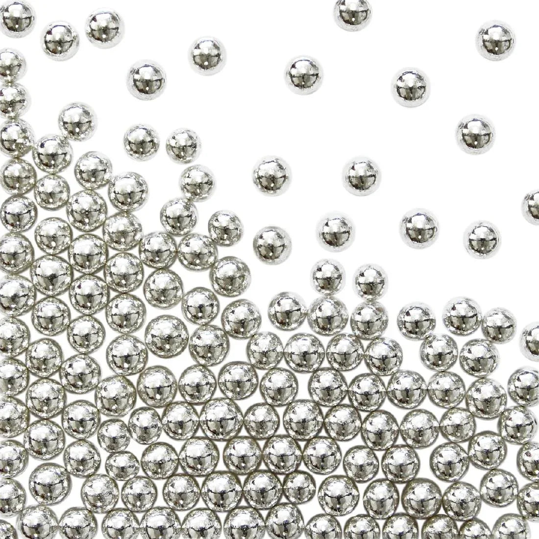 HU232 PME Silver Sugar Pearls 4mm