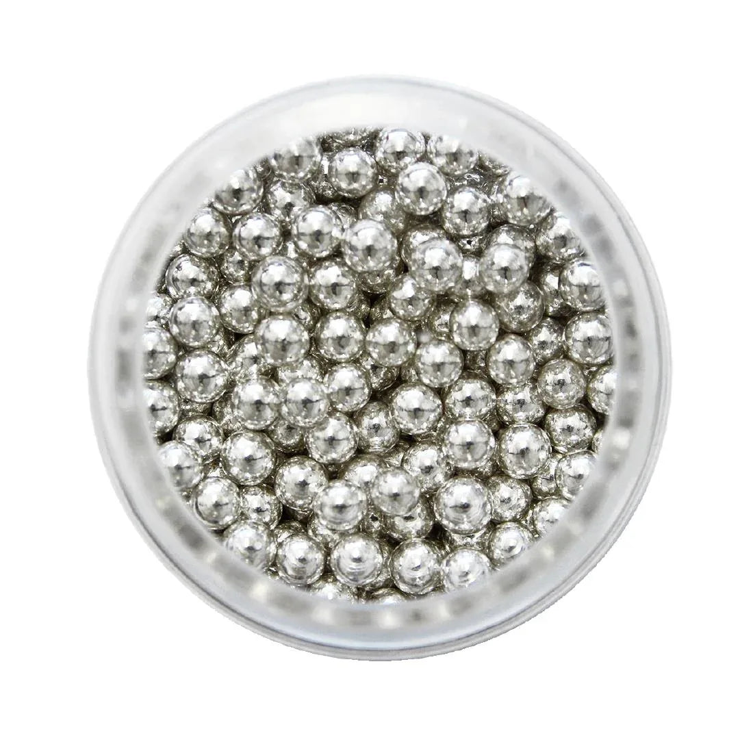 HU232 PME Silver Sugar Pearls 4mm