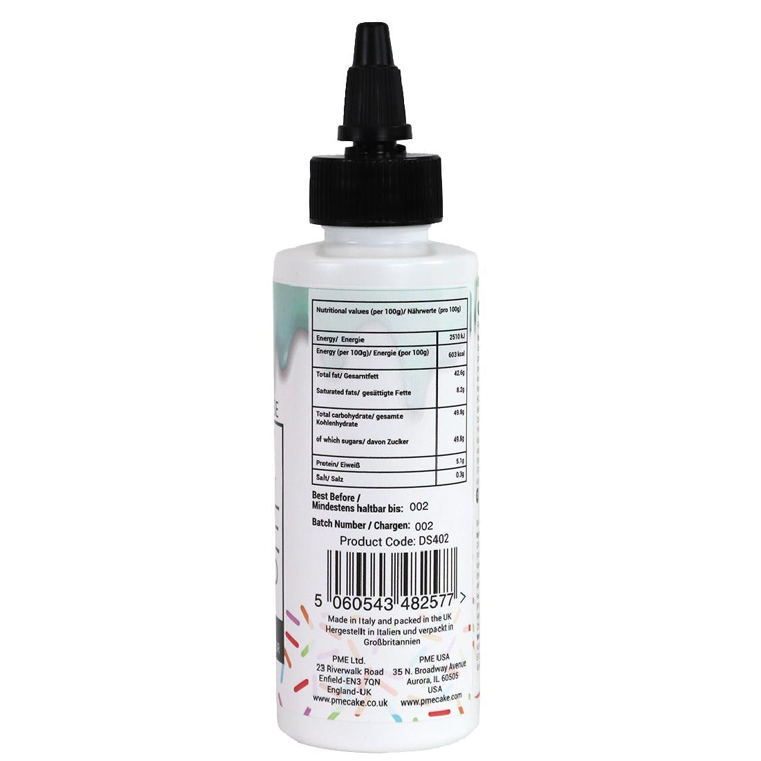 HU280 PME Luxury Cake Drip Blue Chocolate Flavour 150g